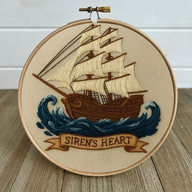 Rubbyoo Embroidery Kit -  Pirate Ship | Diy  Needle Craft | Wall Decoration Artwork  - image 7