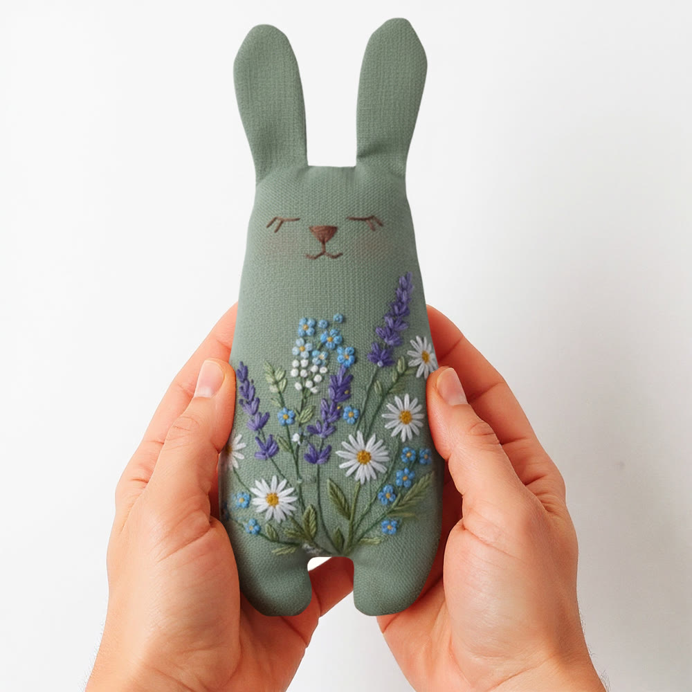 Rubbyoo Bunny Toy Embroidery Kit - Spring Charm | Handmade Bunny Craft  | Gift For Her  - image 3