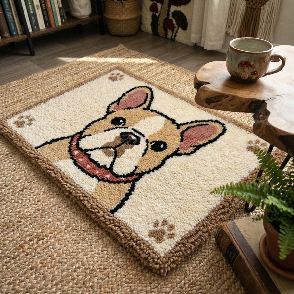 Rubbyoo Latch Hook Rug Kit - French Bulldog | Personalized Gifts For Pet Lovers | Home Floor Mat - image 5