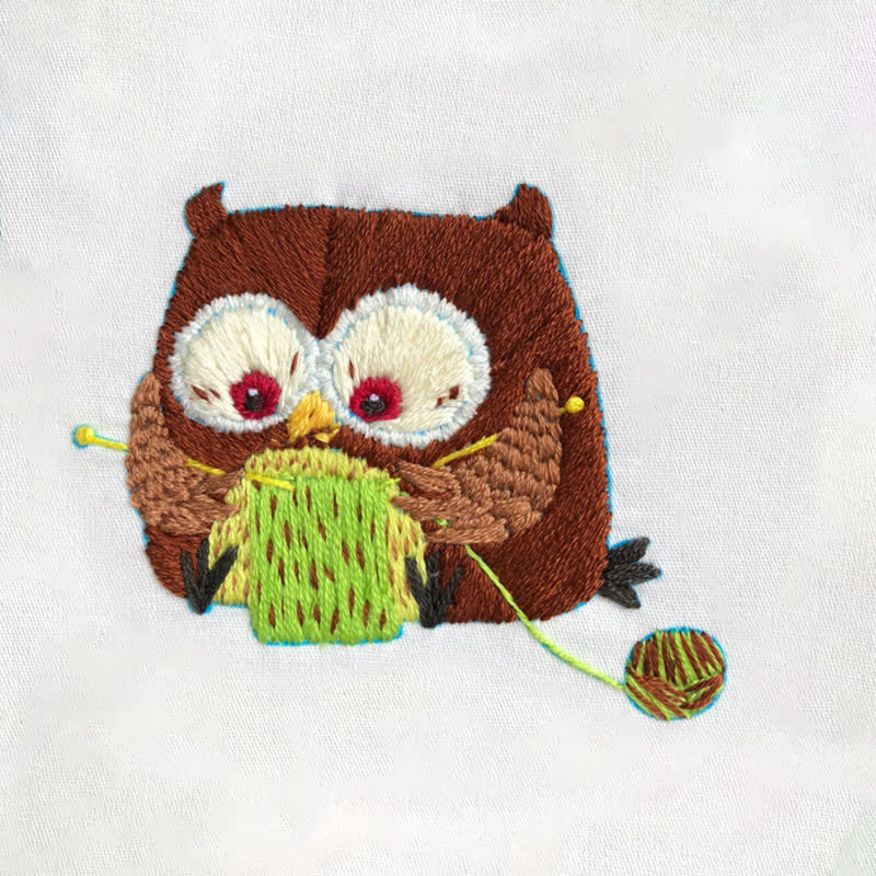 Rubbyoo Embroidery Kit - Cute Owl - image 11