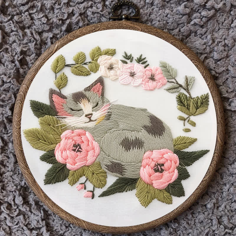 Rubbyoo Embroidery Kit - Sleeping Cat - image 10