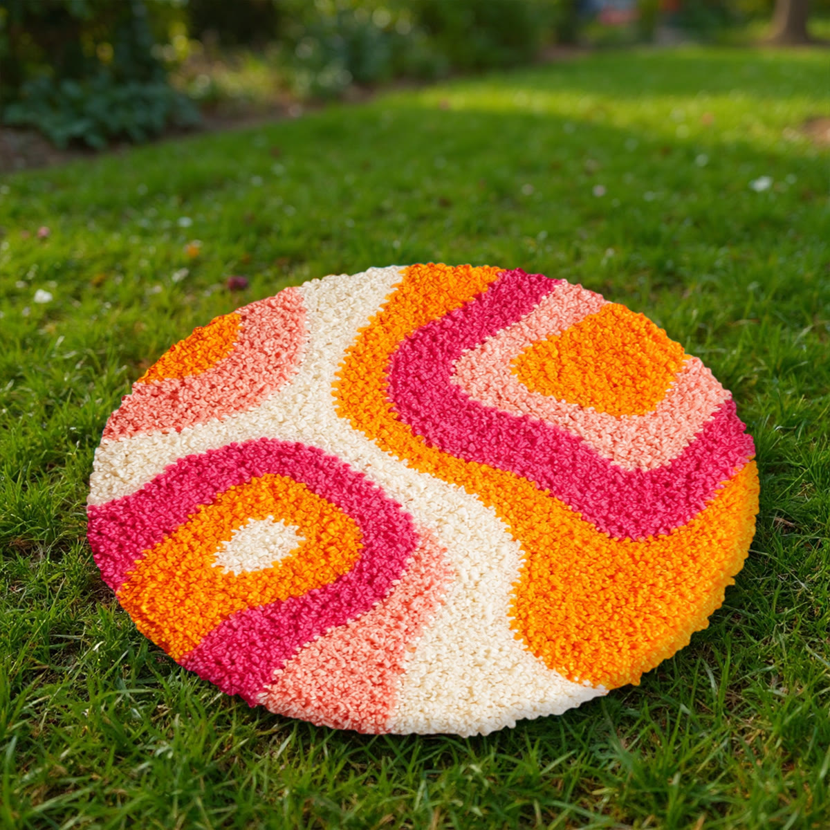 Rubbyoo Latch Hook Rug Kit - Sunset Whirl | Diy Bedroom Decoration | Unique Beginner Craft - image 9