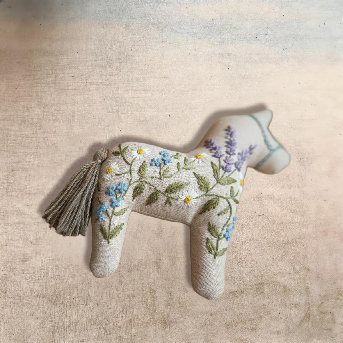 Rubbyoo Dala Horse Embroidery Kit - Daisy Charming | Floral Handmade Craft | Nice Hanging Decor - image 7