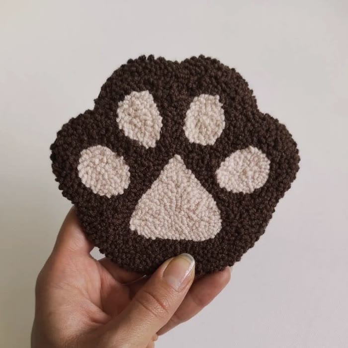 Punch Needle Cat Series Coaster Kits - Cat Lovers Birthday Gift | Diy Fridge Magnets | Perfect For Home Decor - F  - image 4