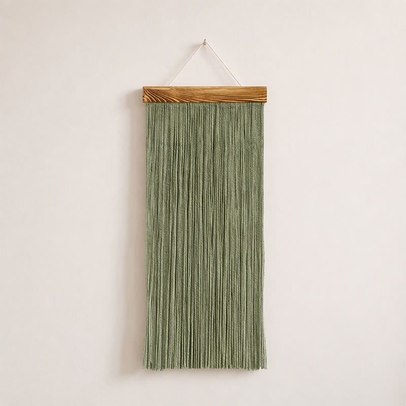 Rubbyoo Bohemian Tassel Decorariton  - Versatile Wall Hhanging | Scandinavian Art Craft  - Light green - image 6