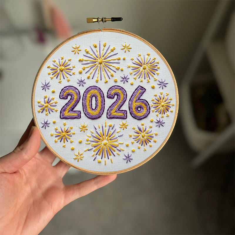 Rubbyoo Embroidery Kit - 2026 New Year | Diy New Year Collection | Perfect For Home Ornament - image 8