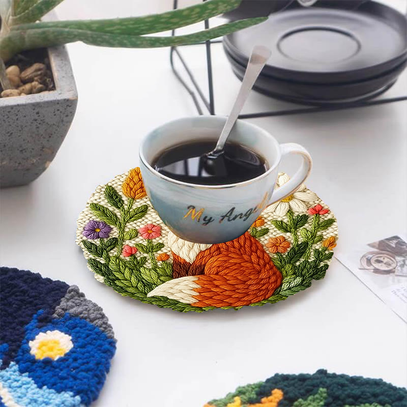 Floral Fox Punch Needle Kit - Lovely Handmade Craft | Perfect For Birthday Gift - image 10