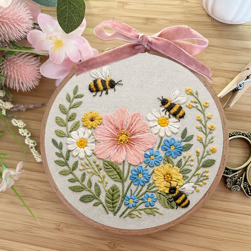 Rubbyoo Embroidery Kit - Spring Time | Needlework For Home Decoration | Handmade Art Craft - image 5