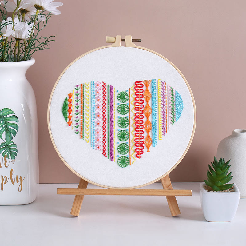 Rubbyoo 3-piece Embroidery Starter Kit - Diy Colourful Design | Creative Stitch Artwork | Perfect For Handmade Beginner  - image 4