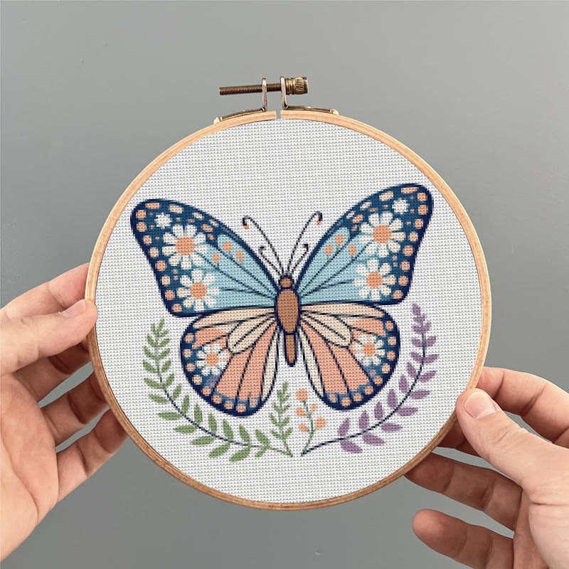  Cross Stitch Kit - Charming Butterfly | Diy Forest Animal Craft | Perfect Gift For Insect Lovers  - image 6