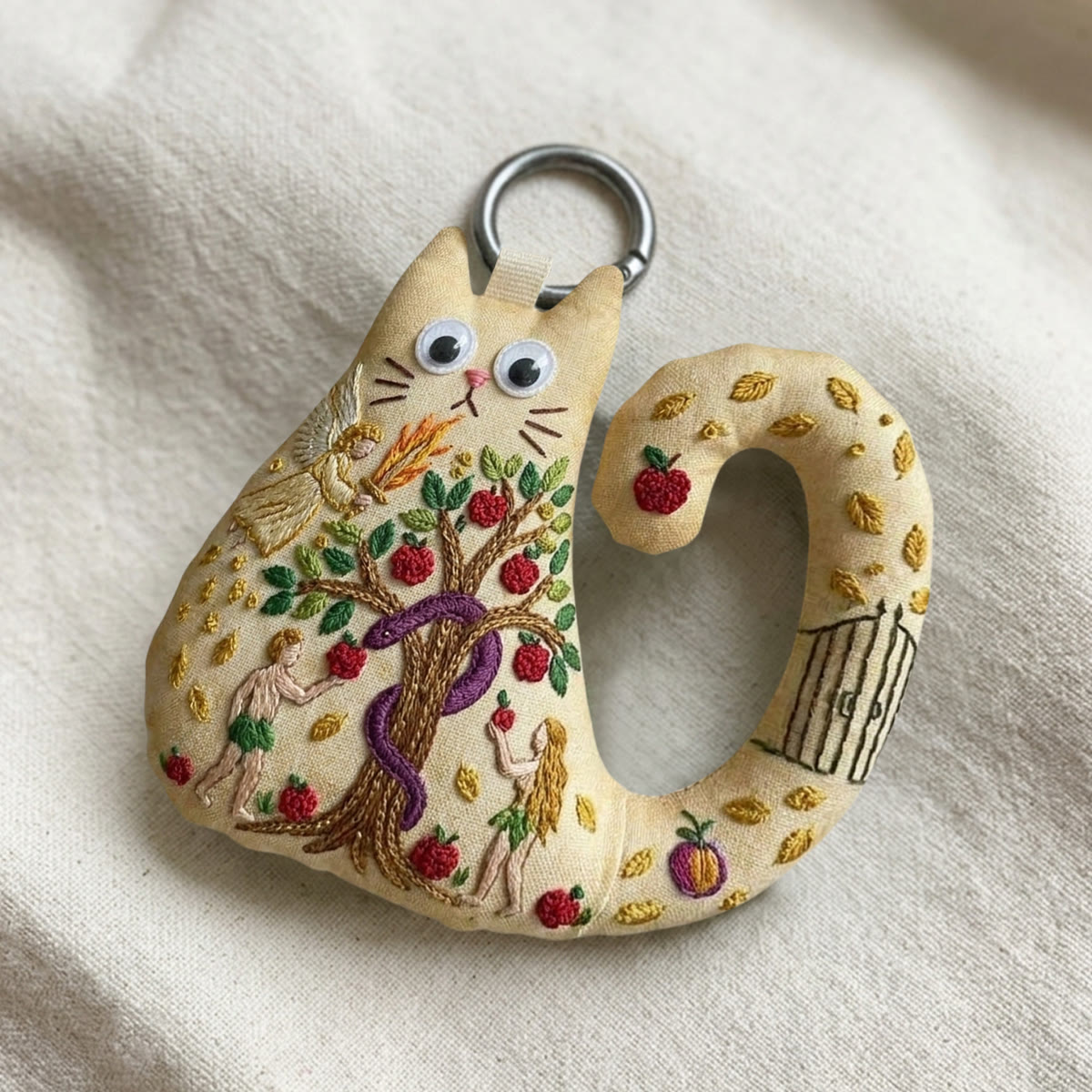 Rubbyoo Cat Embroidery Kit - Garden Of Eden | Unique Birthday Gift | Vintage Style Charm - image 6