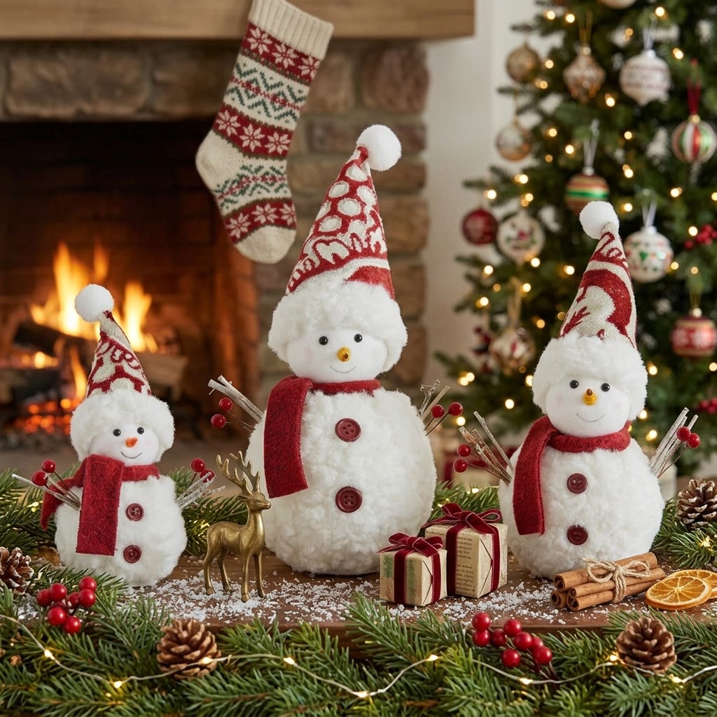 Rubbyoo Charming Christmas Snowman Figurine – Cheerful Holiday Accent | Cozy Seasonal Displays  - image 6