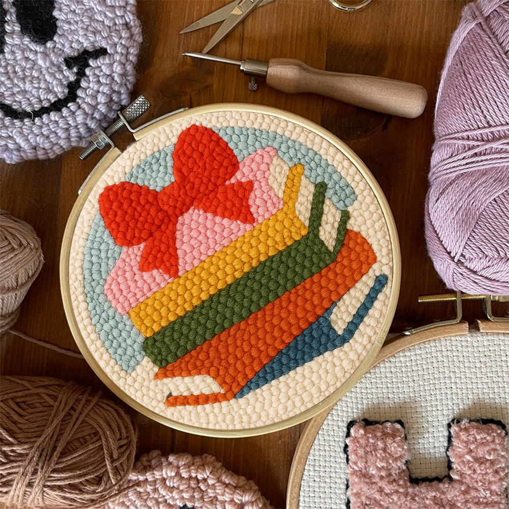 Vibrant Book Stack Punch Needle Kit – Newbie-friendly Craft | Top Gifting Pick - image 8