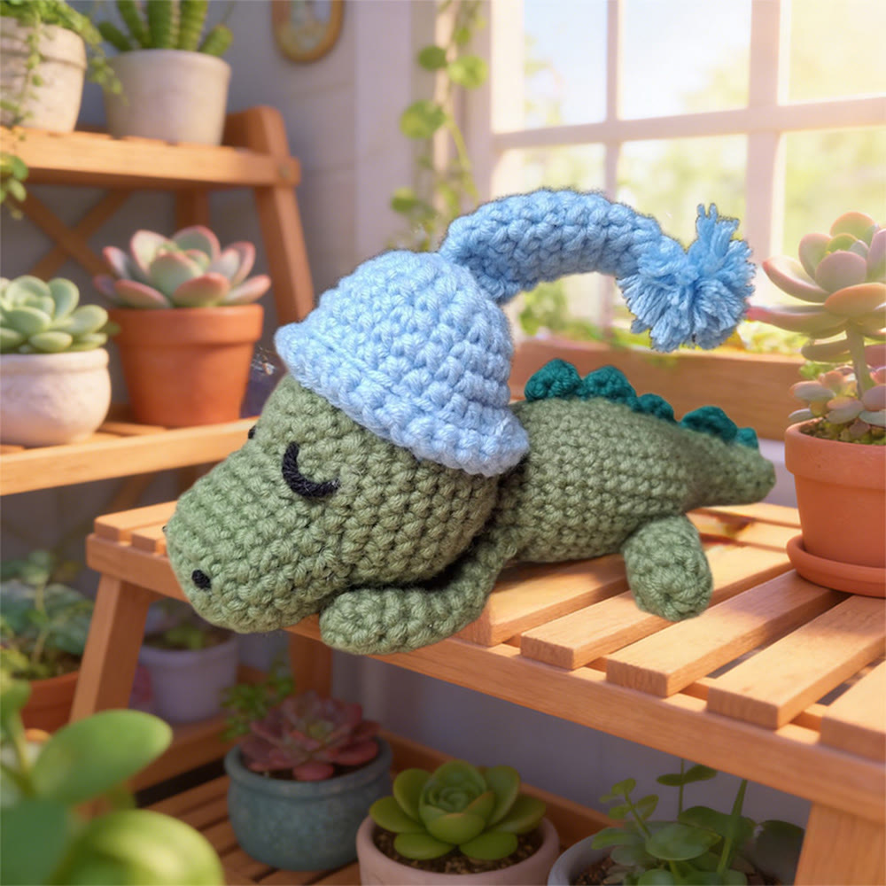 Diy Handmade Sleepy Crocodile Crochet Kit - Unique Needle Artwork | Perfect Lovely Doll For Gifts - image 4