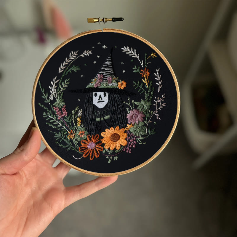 Rubbyoo Embroidery Kit - Halloween Witch | Diy Needlework For Craft Lover | Holiday Home Decor - image 8