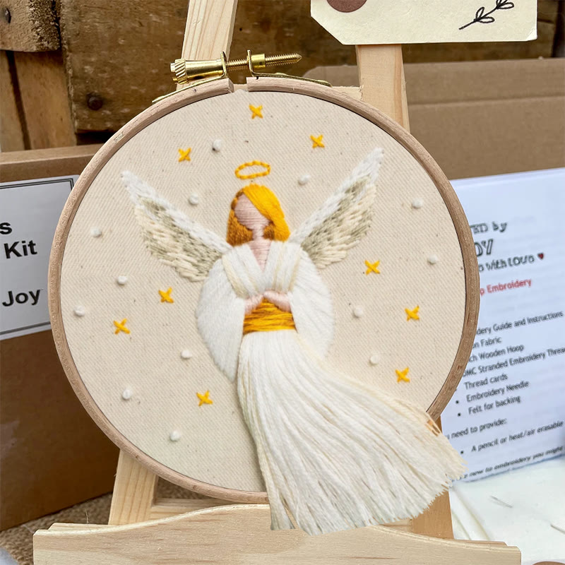 Rubbyoo Embroidery Kit - Christmas Angel | Winter And Christmas Craft | Holiday Ornaments Collection - image 6