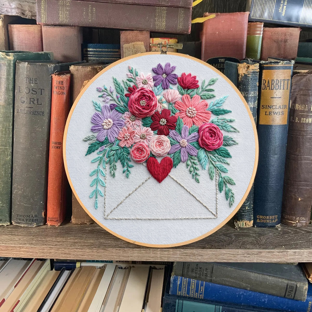 Rubbyoo Embroidery Kit - Blooming Love Envelope | Valentine Day Gifts | Diy Anniversary Gift - image 7