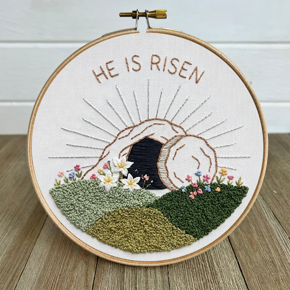 Rubbyoo Embroidery Kit - Christian Art | Easter Stitch Pattern | Unique Handmade Wall Art - image 5