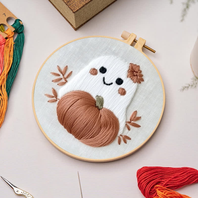 Rubbyoo Embroidery Kit - Cute Ghost - image 5