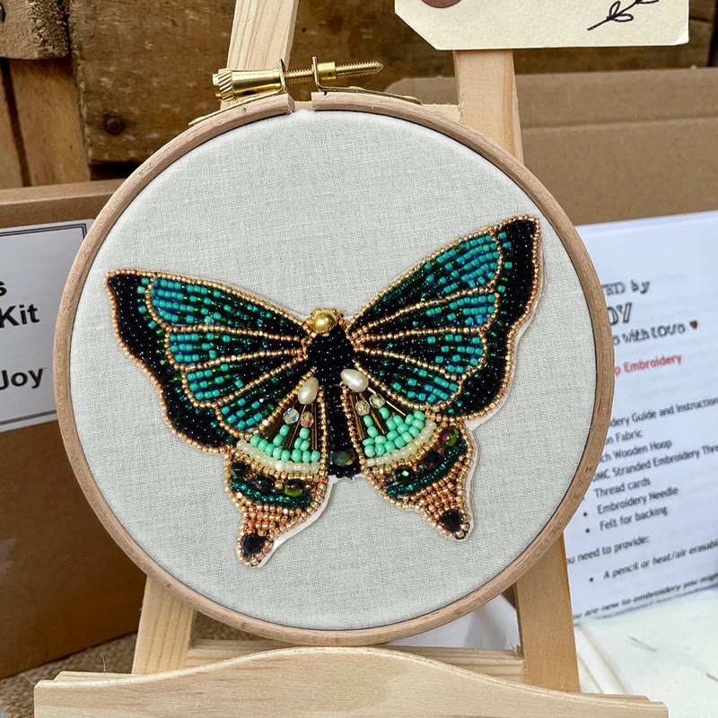 Rubbyoo Bead Embroidery Kit - Exquisite Butterfly | Diy Animal Craft | Unique Gift For Her - image 6