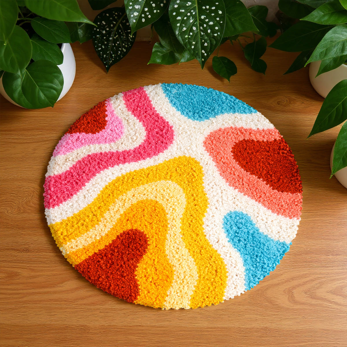 Rubbyoo Latch Hook Rug Kit - Vibrant Patten | Handmade Room Rug | Creative Craft Kits - image 10