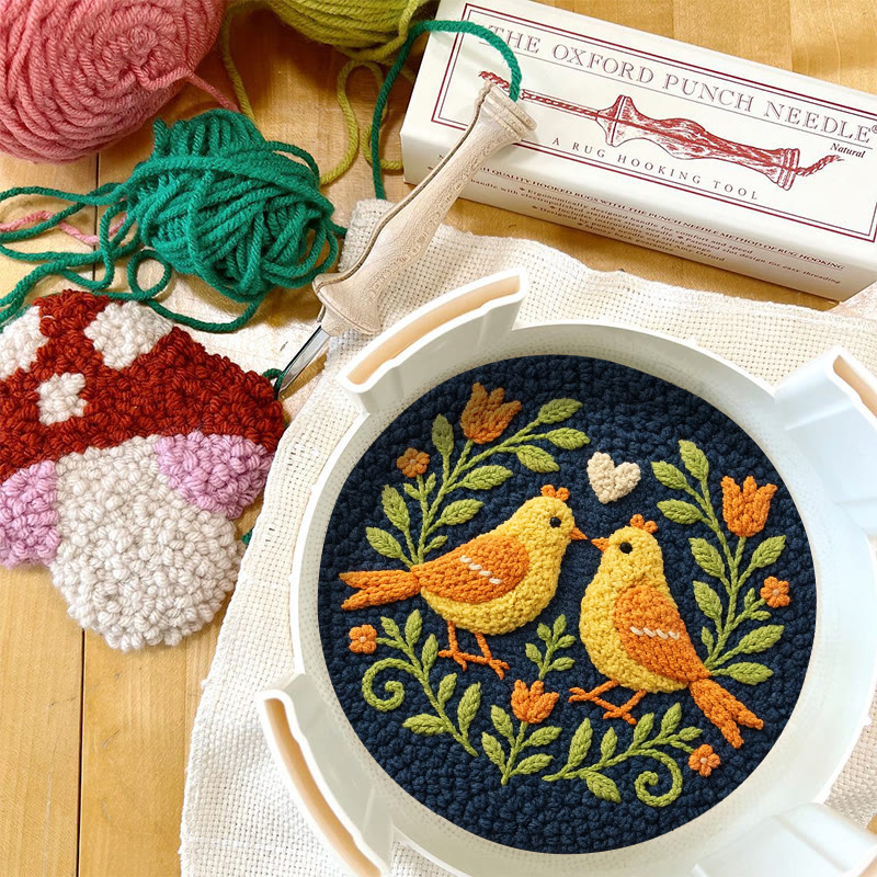 Heart-tethered Twin Birds Punch Needle Kit – Couple-focused Gifting Must-have | Warm Ambiance Decor - image 12