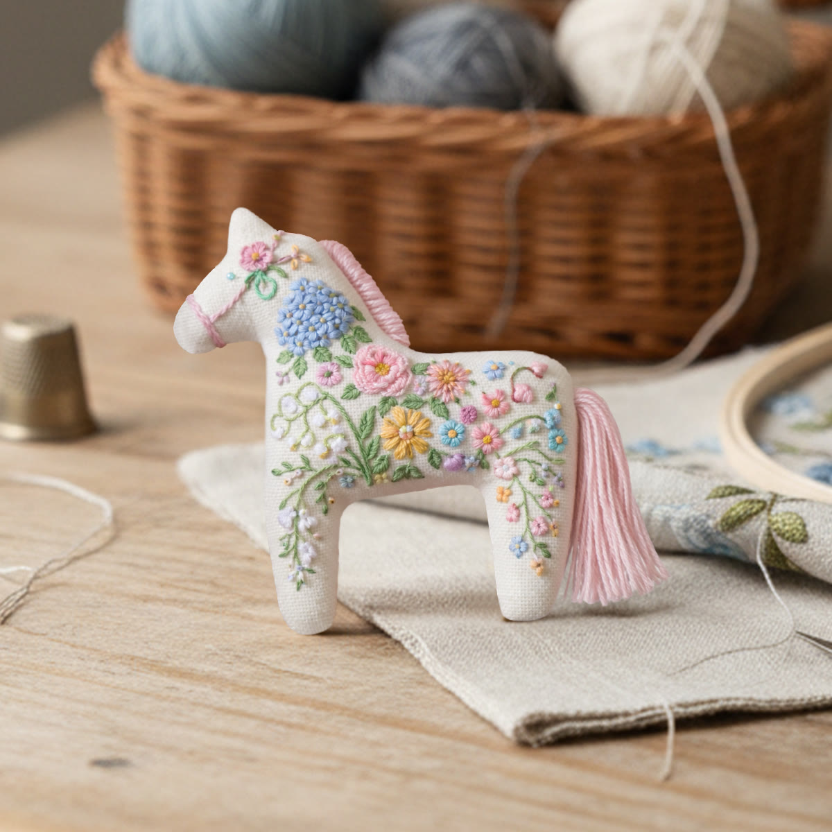 Rubbyoo Horse Embroidery Kit - Blooming Time | Unique Gift For Horse Lovers | Diy Home Decoration - image 7