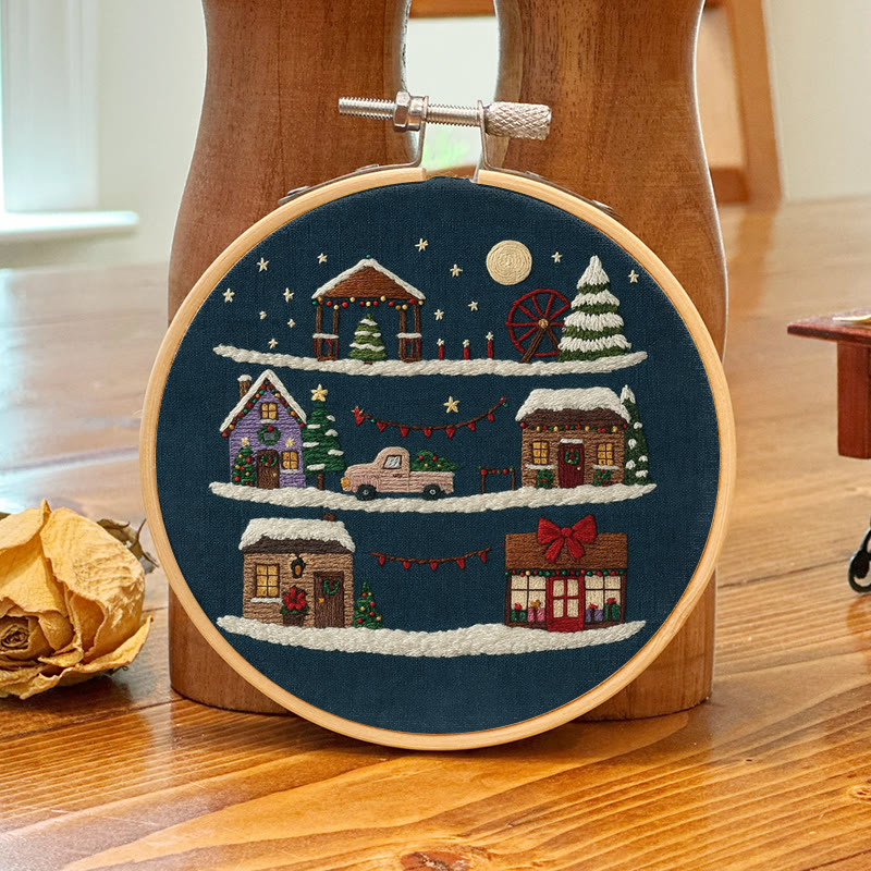 Rubbyoo Embroidery Kit - Christmas Eve | Christmas Home Ornament | Holiday Handmade Craft  - image 3