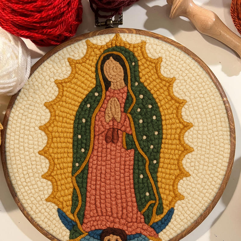  Praying Women Punch Needle Kit - Easy Handmade Art | Stitch Wall Hanging - image 11