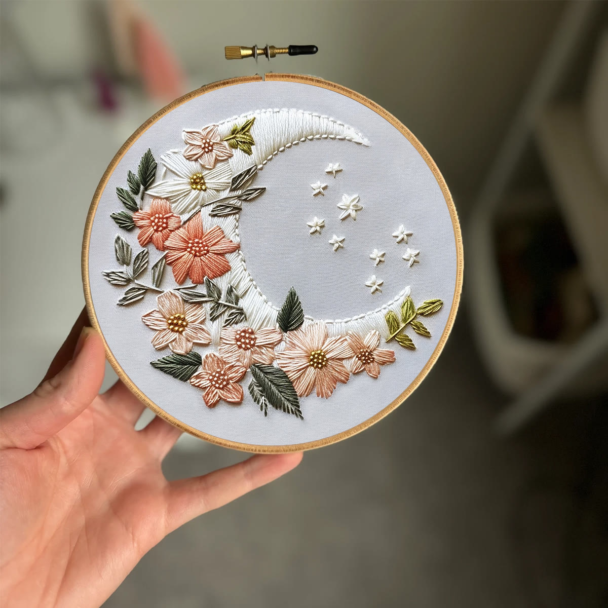 Rubbyoo Embroidery Kit-  Floral Moon - image 2