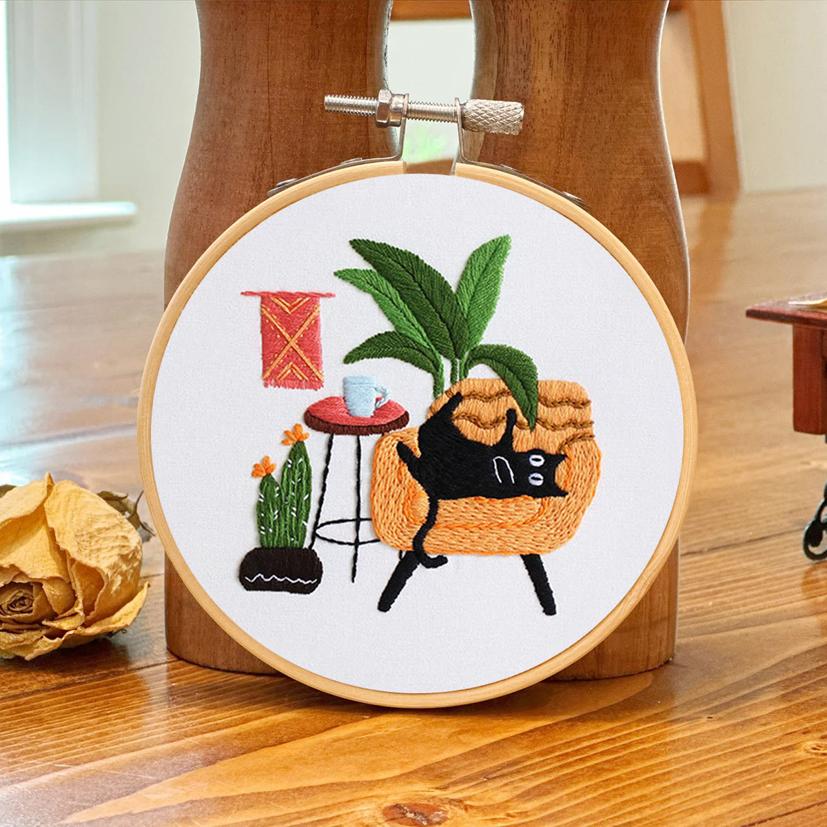 Rubbyoo Embroidery Kit -  Lazy Cat On The Sofa - image 7