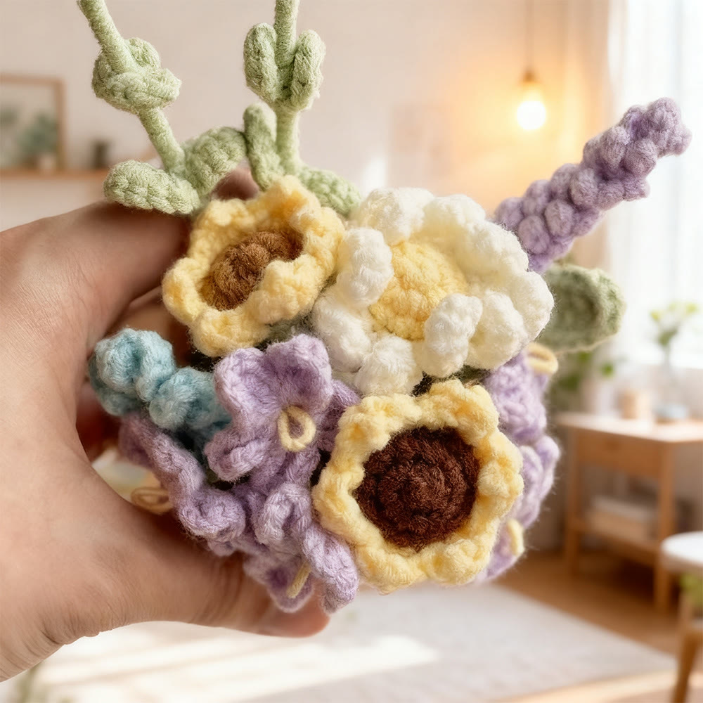 Diy Handmade Flower Pot Crochet Kit -  Flower Basket Hanging Craft | Nice For Garden Ornament  - image 9