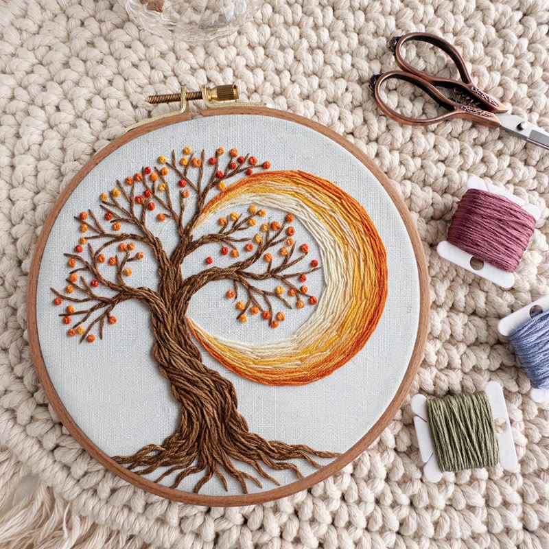 Rubbyoo Embroidery Kit - Tree Of Life | Creative Nature Pattern | Spiritual Handmade Craft   - image 8