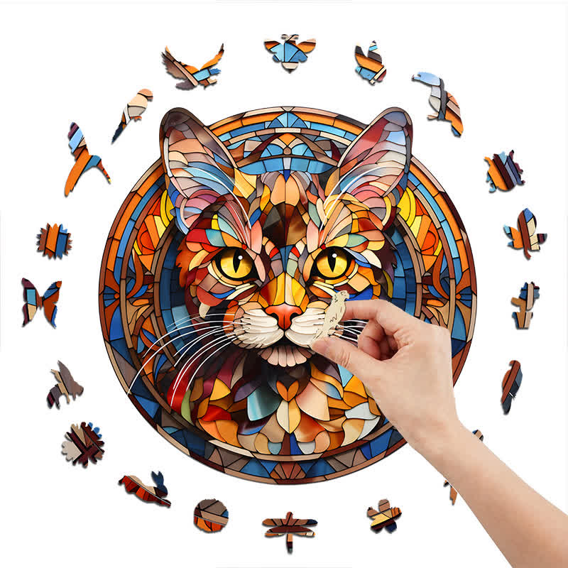 Beautiful Cat -3 Wooden Jigsaw Puzzle