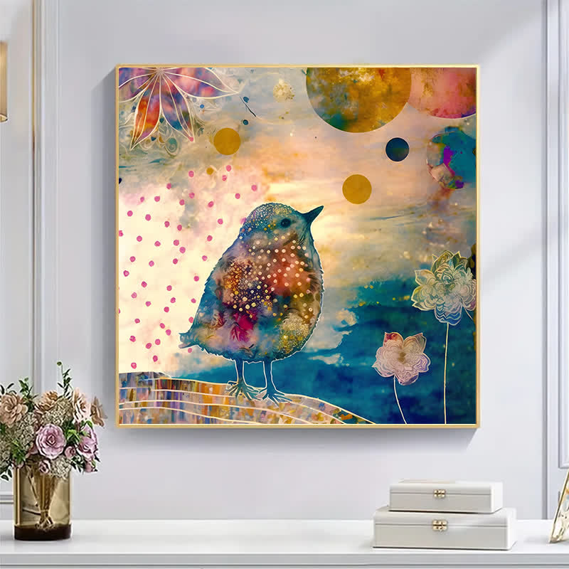 Whimsical bird - Wooden Jigsaw Puzzle