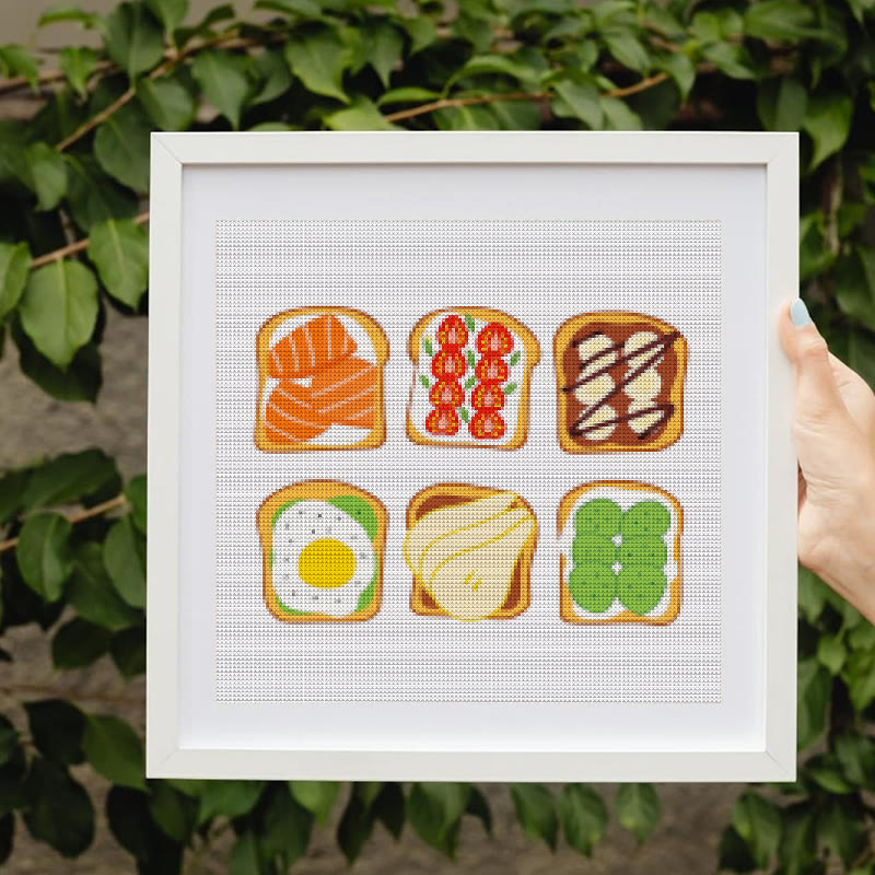 Cross Stitch Kit - Breakfast Toast | Kitchen Handmade Decor | Easy Needle Artwork  - image 10