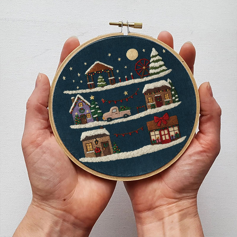 Rubbyoo Embroidery Kit - Christmas Eve | Christmas Home Ornament | Holiday Handmade Craft  - image 9