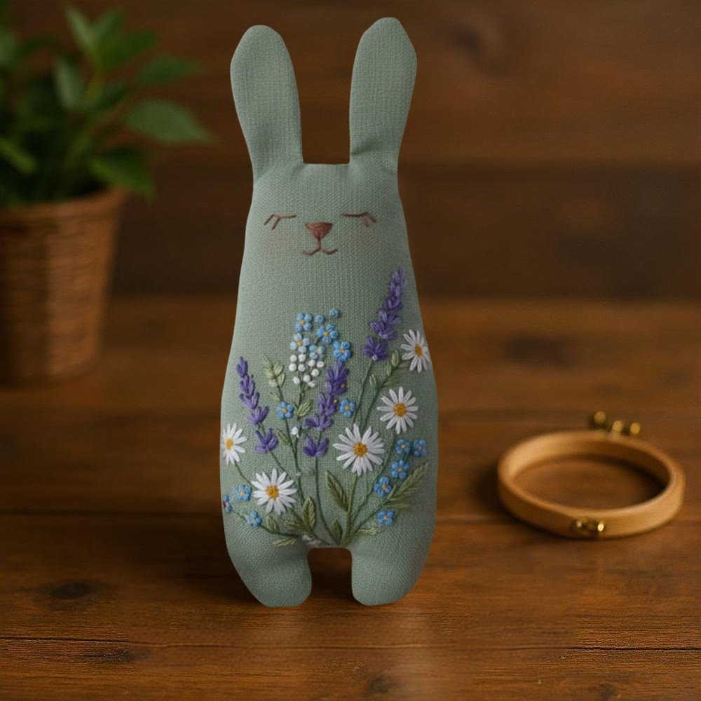 Rubbyoo Bunny Toy Embroidery Kit - Spring Charm | Handmade Bunny Craft  | Gift For Her  - image 7