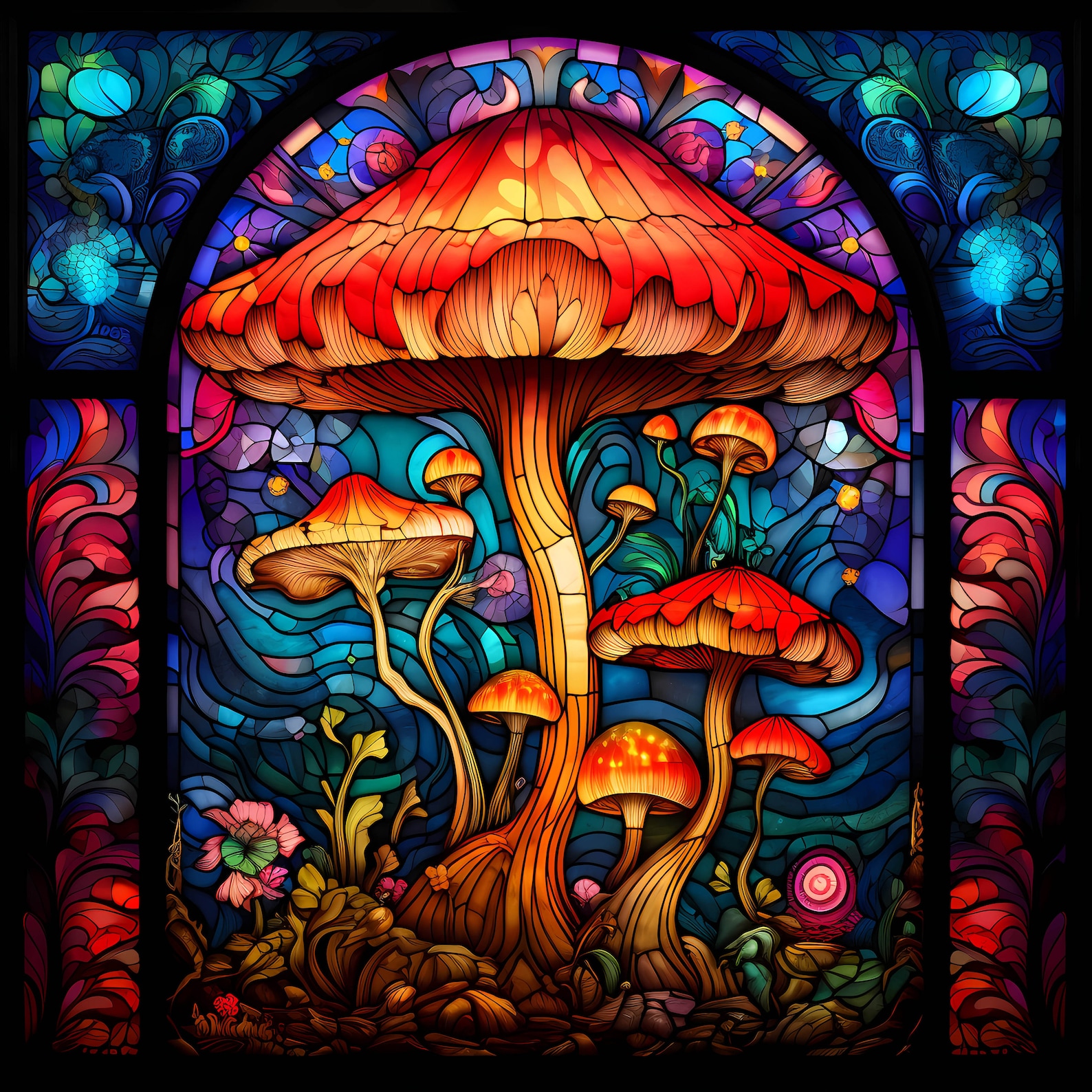 Trippy Mushroom - Wooden Jigsaw Puzzle