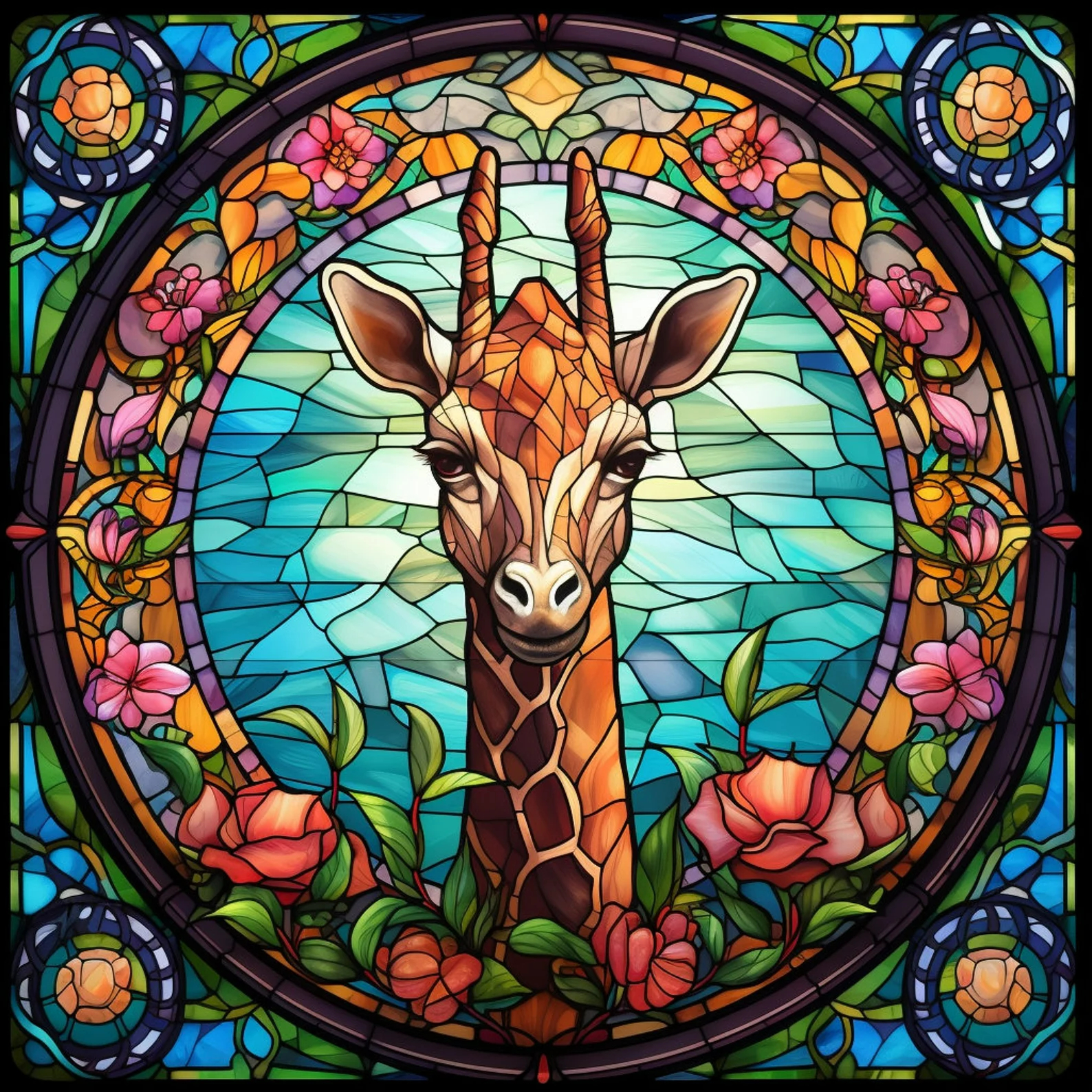 Garden Giraffe - Wooden Jigsaw Puzzle