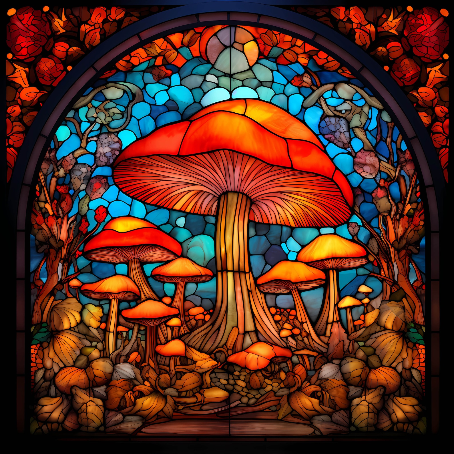 Fantasy Mushroom World - Wooden Jigsaw Puzzle