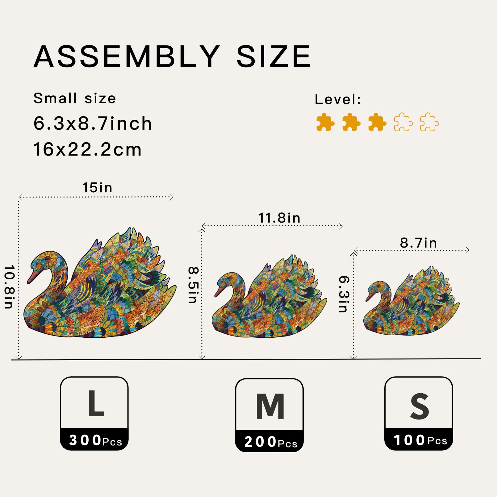 Swan - Wooden Jigsaw Puzzle