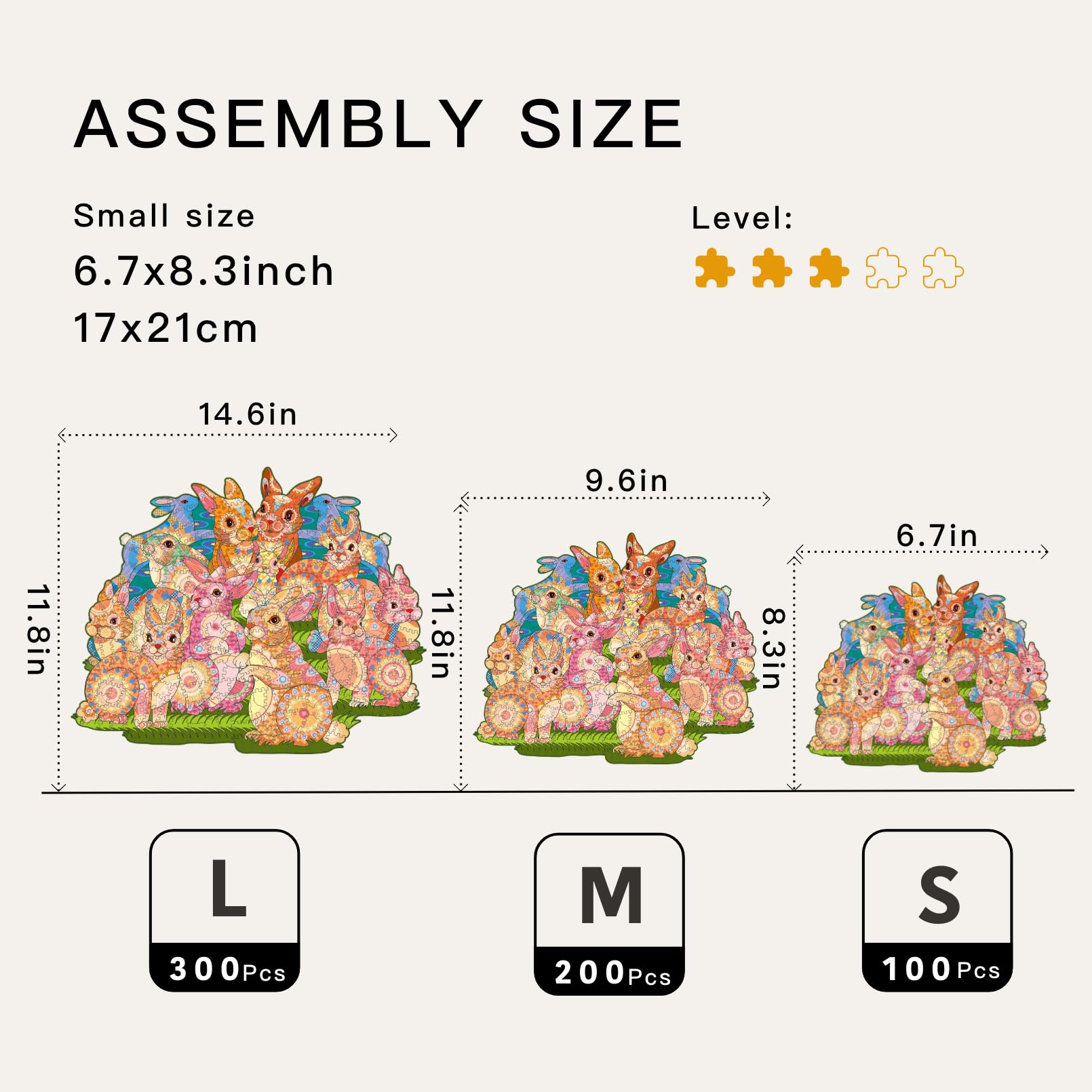 Easter Bunny - Wooden Jigsaw Puzzle