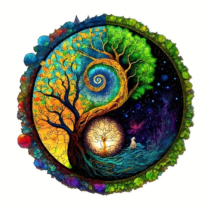 Starry Night God Tree - Jigsaw Puzzles