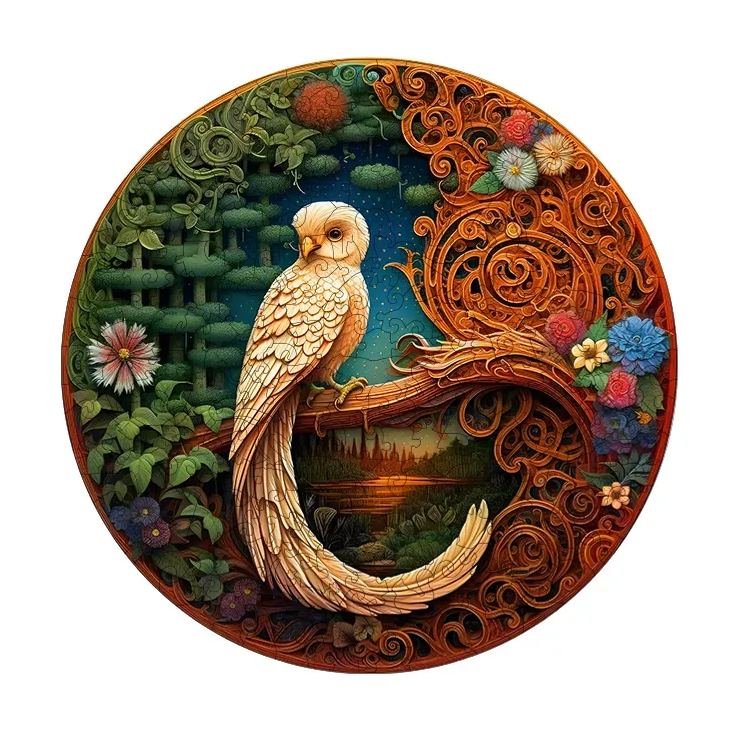 Star Moon Owl - Wooden Jigsaw Puzzles