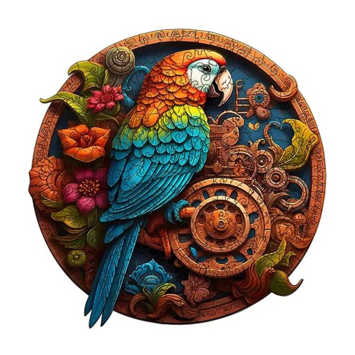 Gear Parrot - Wooden Jigsaw Puzzles