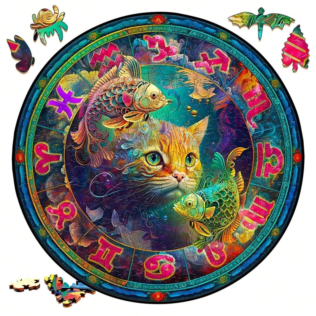 Twelve Constellations | Pisces - Wooden Jigsaw Puzzle