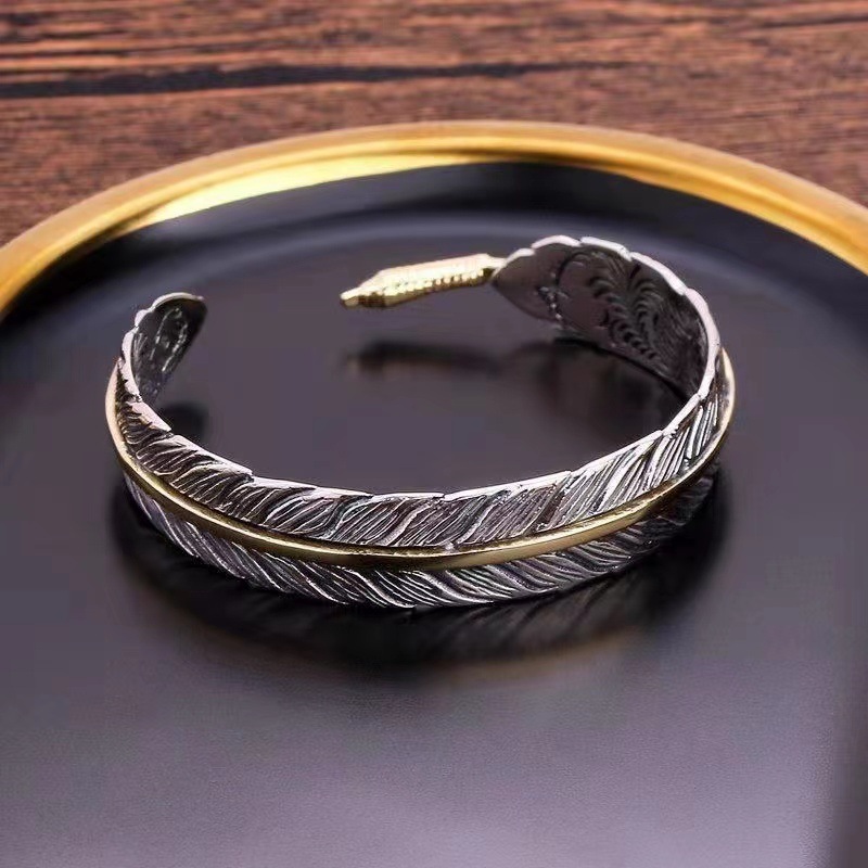 Vintage feather bracelet