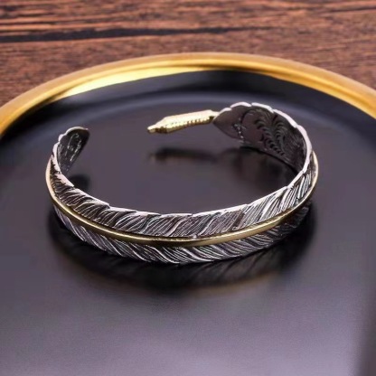 Vintage feather bracelet