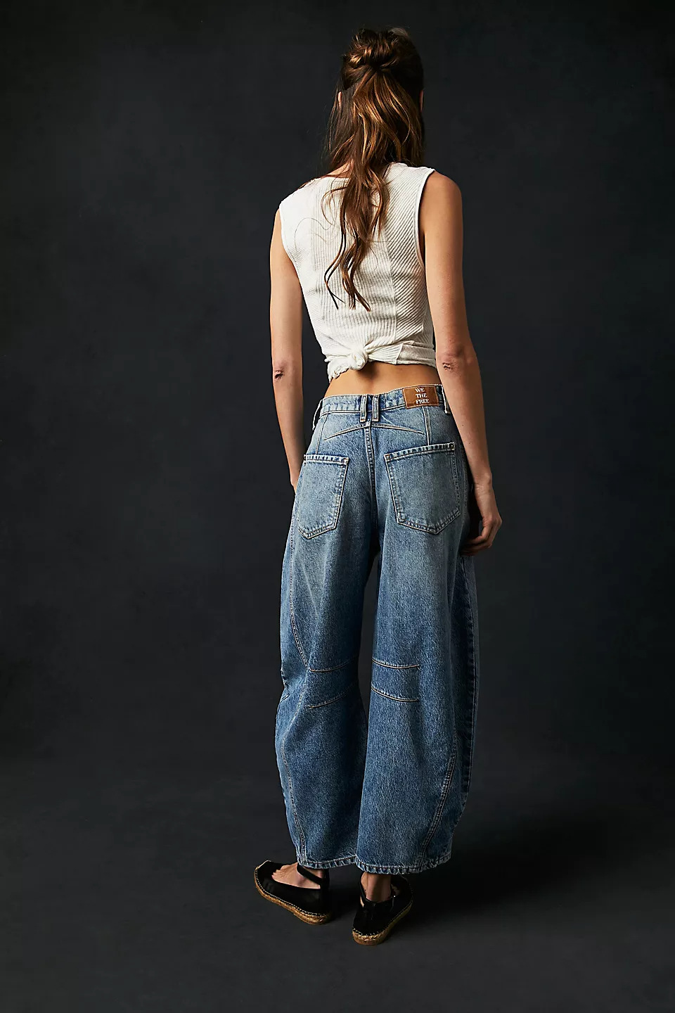 2024 Women's High Stretch Mid-Rise Tube Jeans Fashionable Wide Leg Shape (BUY 2 Free Shipping)